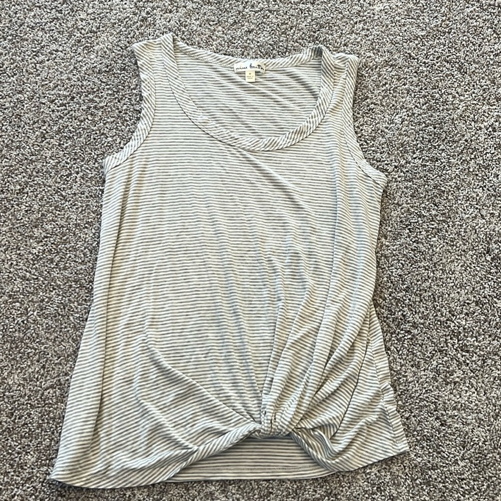Nine Britton tank top medium grey/gray white
